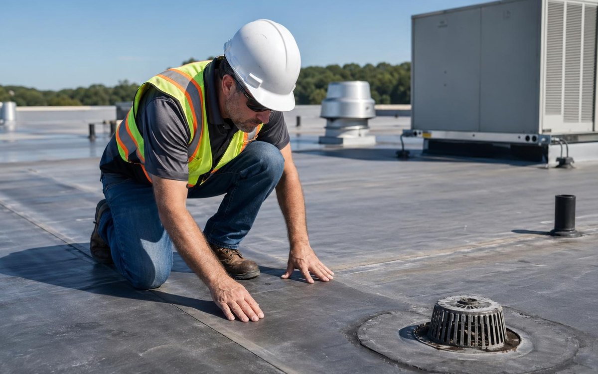 Flat roof example