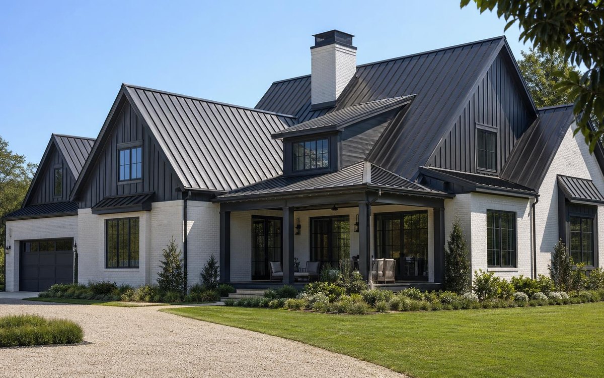 Metal roof example